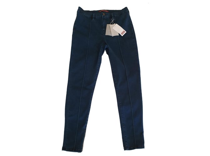 Comptoir Des Cotonniers Cotton Counter Jeans Dark blue Lyocell  ref.262946
