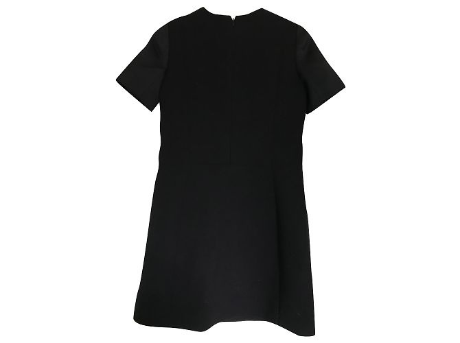 Vestido de lana negro Céline