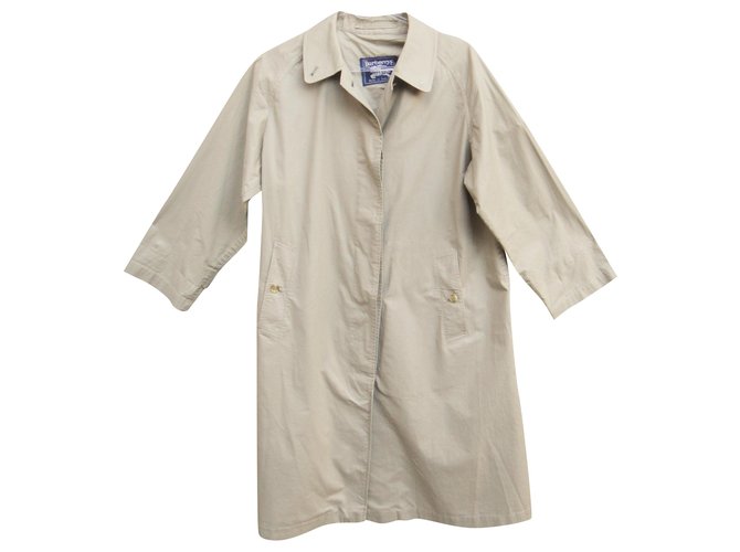 Burberry vintage t light raincoat 42 Beige Cotton  ref.262998
