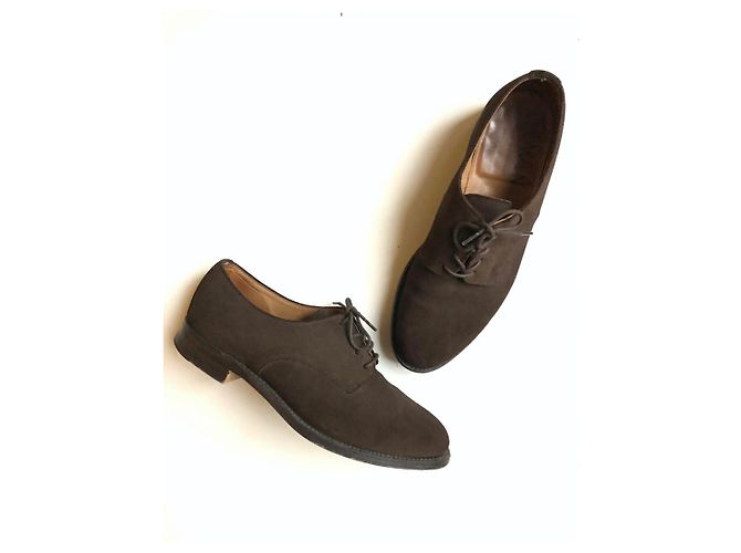 Autre Marque Derby Bowen in camoscio marrone Marrone scuro
