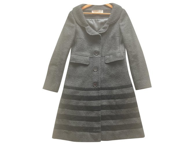 Cacharel Coats, Outerwear Black Wool  ref.263027