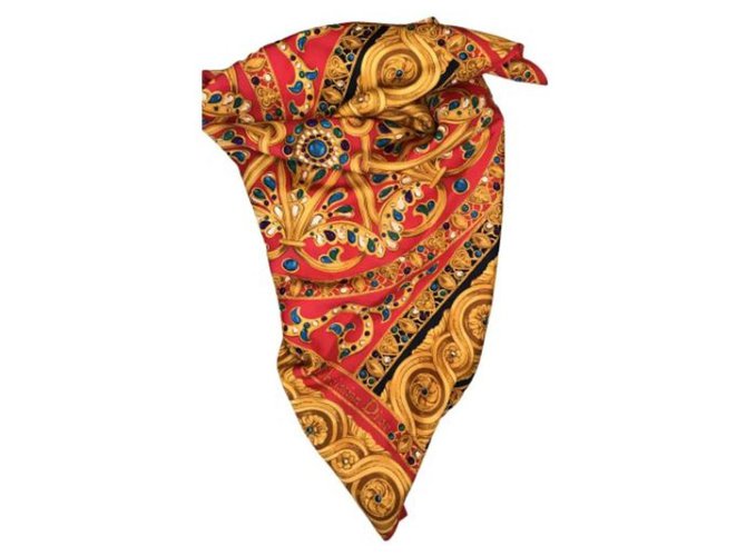 Christian Dior Silk scarves Multiple colors  ref.263045