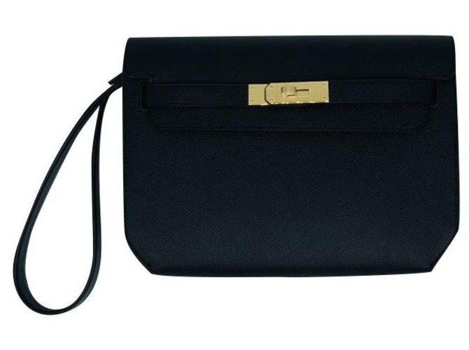 Hermès Kelly depeche Black Leather ref.263159 - Joli Closet