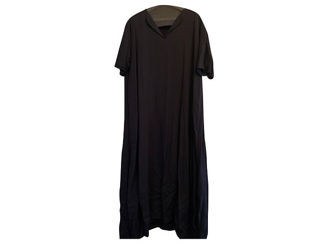 Hermès Abito stile caftano nero blu Blu navy Blu scuro