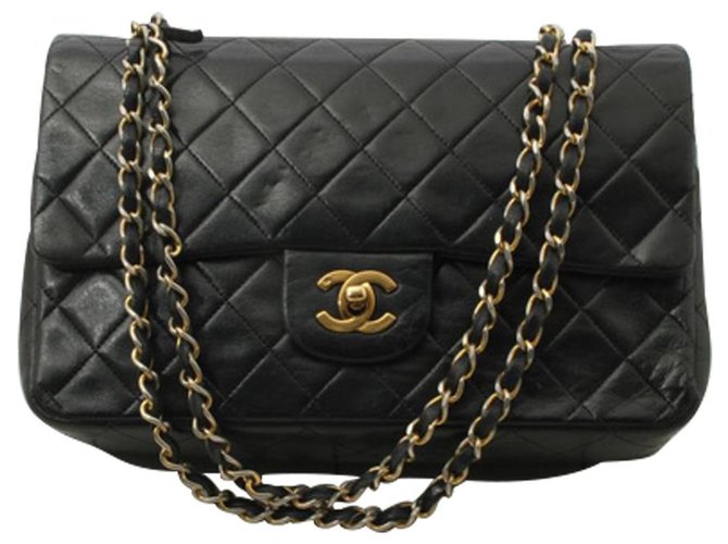 Chanel Timeless Black Leather  ref.263262