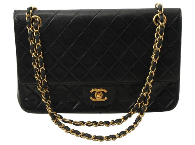 Chanel flap bag Black Leather  ref.263268