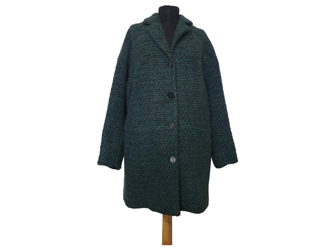 Autre Marque Rabens Saloner Verde Grigio Poliestere Lana Mohair  ref.263280