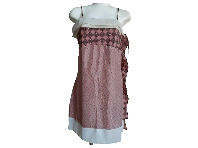 Liu.Jo Liu.Vestido jo de seda rosa