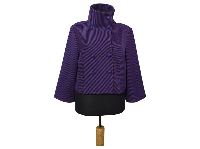 Joseph Ribkoff Jackets Purple Polyester Acrylic  ref.263300