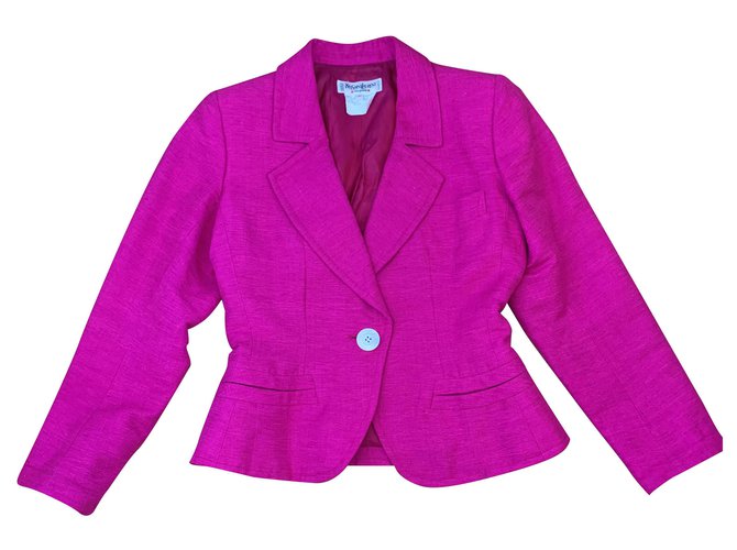Yves Saint Laurent short jacket Pink Silk  ref.263448