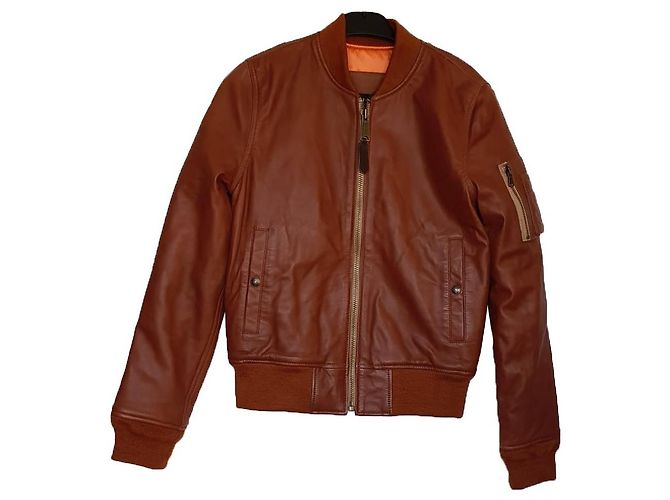 Schott Leather Jacket Brown