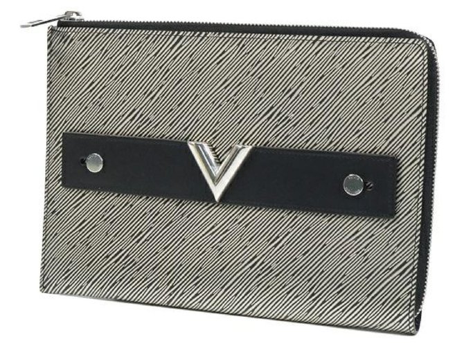 Louis Vuitton Pochette Bolso de para hombre M62092 negro x plata ref.263503 - Joli Closet