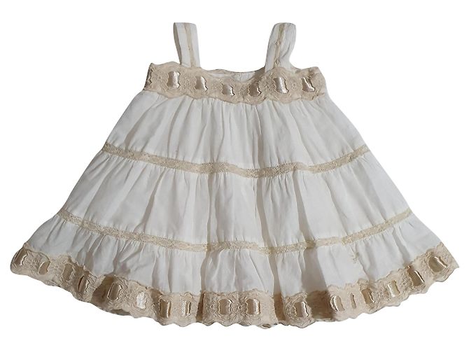 Robe en coton blanche Twin Set 6 mois