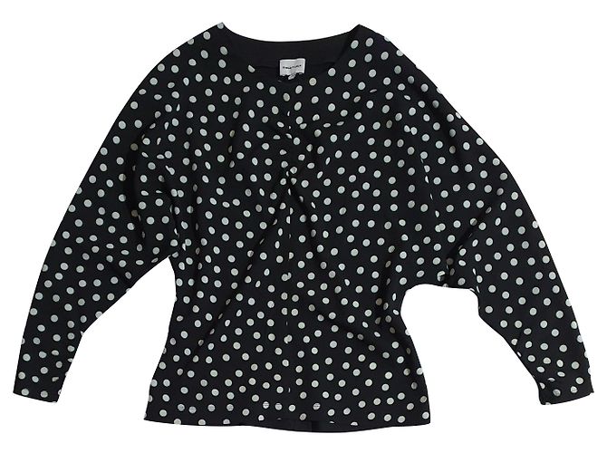 Bimba & Lola Polka Dot Bluse Schwarz Weiß