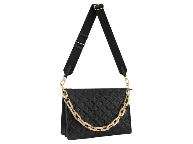 Louis Vuitton LV Coussin Negro Cuero  ref.263678