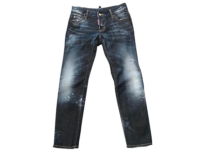 Jeans reta Dsquared2 azul