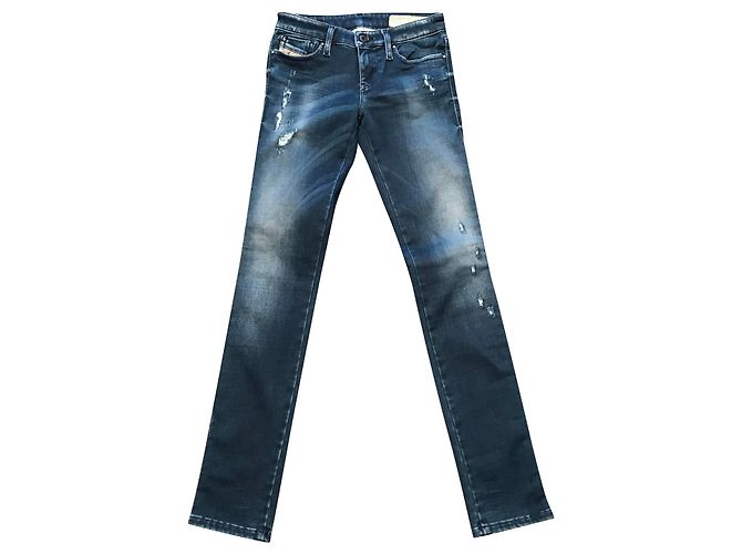 Vaqueros Slim Diesel Azules 