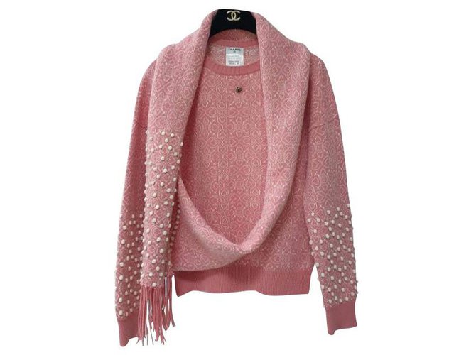 Pull cachemire Chanel. Rose  ref.263756