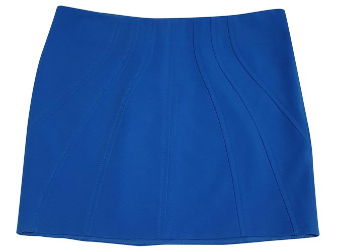 Diane Von Furstenberg die Röcke Blau Viskose Elasthan Polyamid  ref.263800