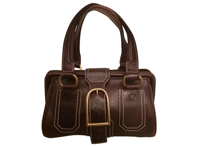 Céline Handbags Brown Leather  ref.263847