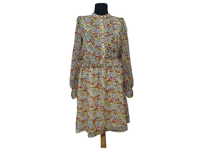 & Other Stories Blumenkleid aus Polyester Mehrfarben