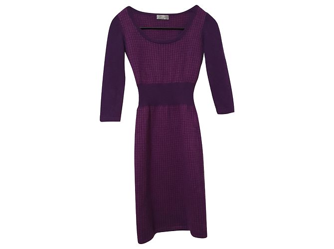 Autre Marque Abito Goyo Viola in Cashmere XS Porpora