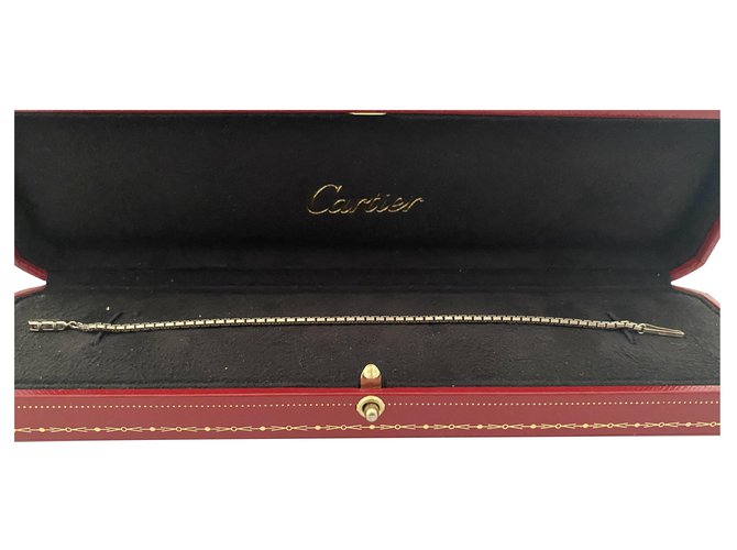 Cartier Pulseira de ouro cinza 18ct Cinza antracite Ouro branco  ref.264126