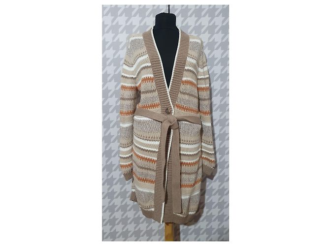 Cárdigan largo Tommy Hilfiger de algodón Multicolor