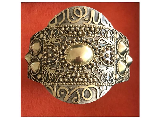 Autre Marque Bracciale orientale in argento e vermeil