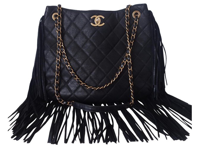 Sac Chanel Paris-Dallas Cuir Noir  ref.264233