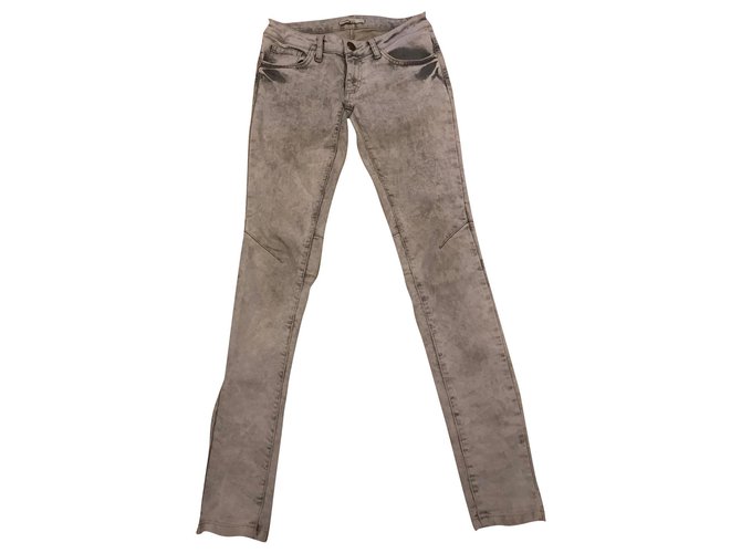 Maje slim jeans Grey Cotton Elastane  ref.264260