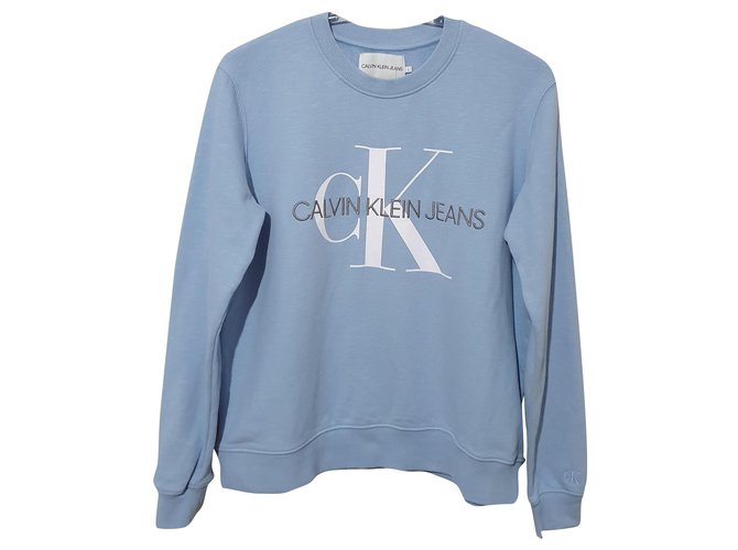 Calvin klein deals blue sweater women's