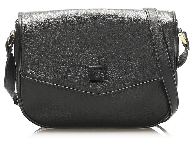 Burberry Black Leather Crossbody Bag Pony-style calfskin  ref.264341
