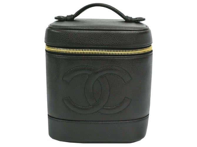 Chanel Vanity Black Leather  ref.264407