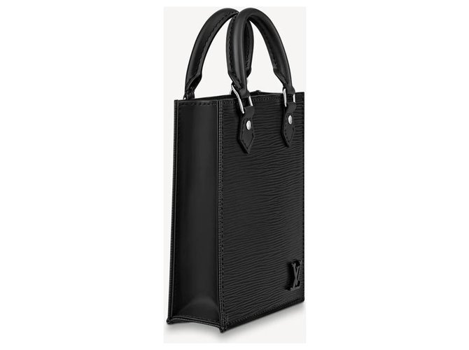 Louis Vuitton LV Sac Plat nuevo Negro Cuero  ref.264419