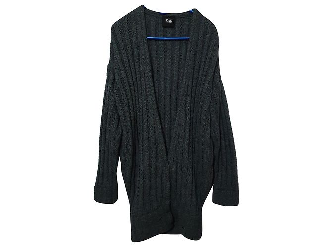 Cardigan D&G Cinza de Angora Mohair