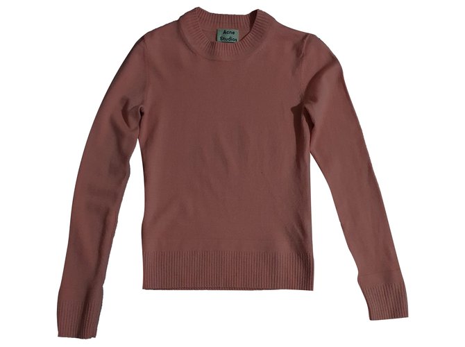 Acne Knitwear Pink Wool  ref.264456