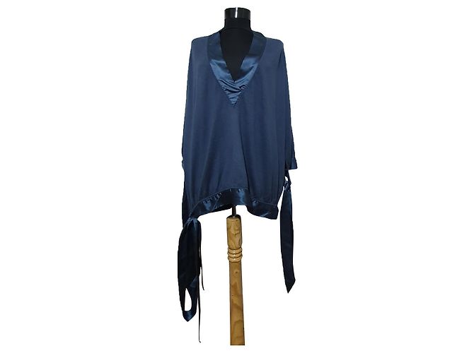 Stella Mc Cartney Stella McCartney x H&M Seidenwollbluse Blau