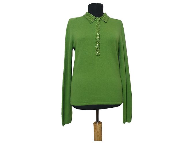 Suéter de Cashmere Steffen Schraut Verde S