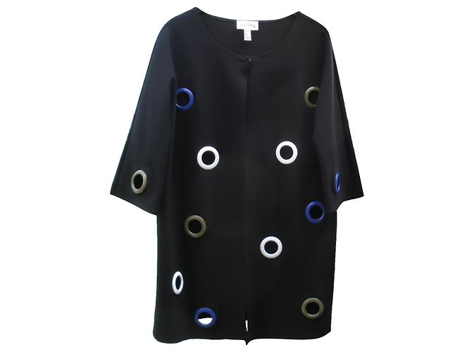 Giacca lunga Joseph Ribkoff nera in viscosa Nero