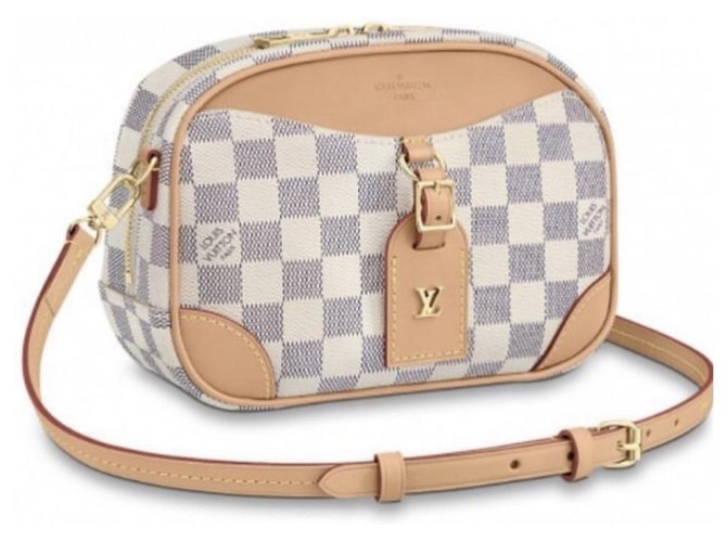 Louis Vuitton LV Deauville Damier azur new Beige ref.264506 - Joli Closet