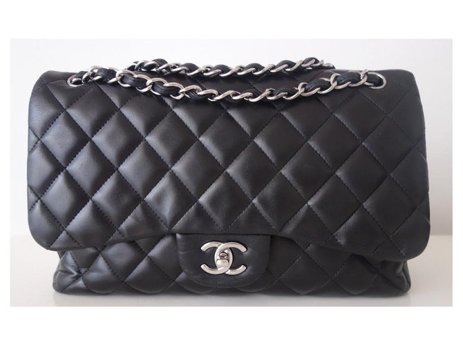 Timeless BLACK CHANEL CLASSIC BAG Leather  ref.264507