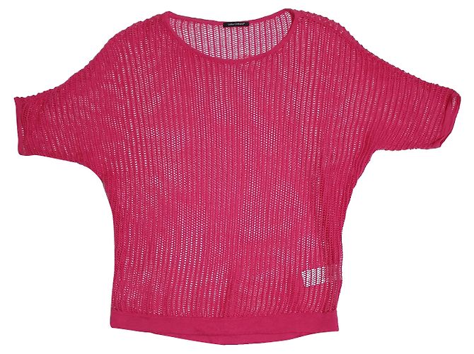 Blusa de malla Luisa Cerano Rosa Algodón Lino
