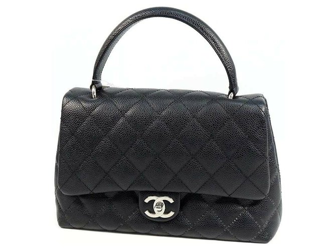 CHANEL matelasse Womens handbag black x silver hardware  ref.264753