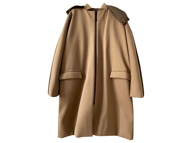 Lanvin Wollmantel hellbraun
