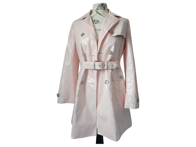 Burberry Pink trench coat Cotton  ref.264794
