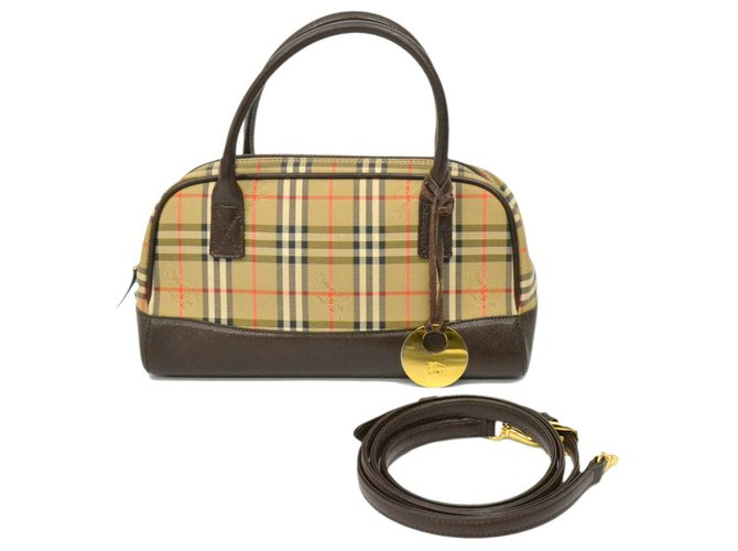 Burberry handbag Beige Cloth  ref.264937
