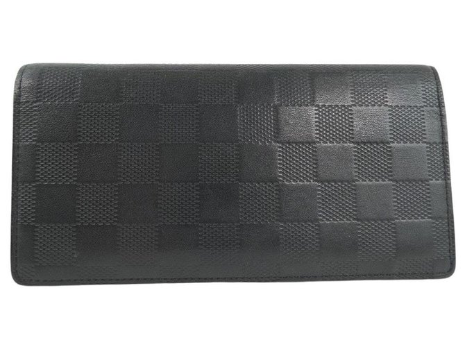 Louis Vuitton Portefeuille Brazza Black Cloth  ref.265029