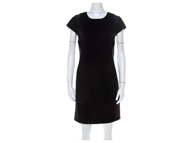 Diane Von Furstenberg Vestido de terno DvF Pelle Leather Preto