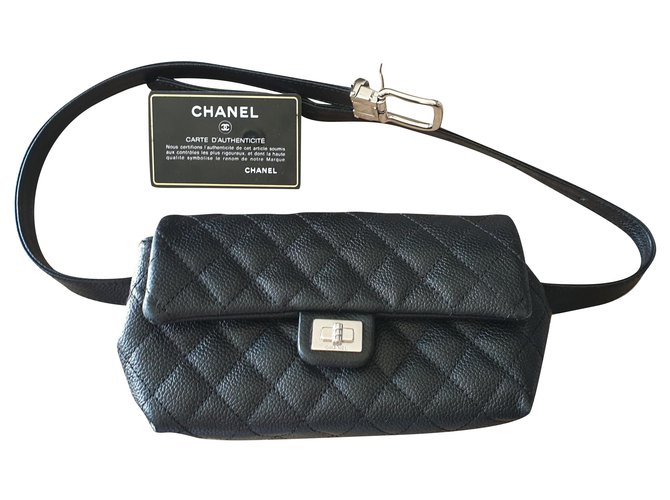 Chanel Pochettes Cuir Noir  ref.227402